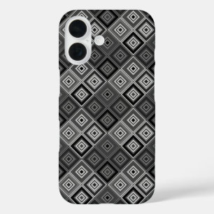Geometrie Ethno-Patchwork iPhone 16 Hülle