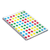 Geometrie - farbiges Muster Notizblock (Rechte Seite)