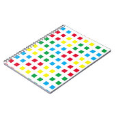 Geometrie - farbiges Muster Notizblock (Linke Seite)