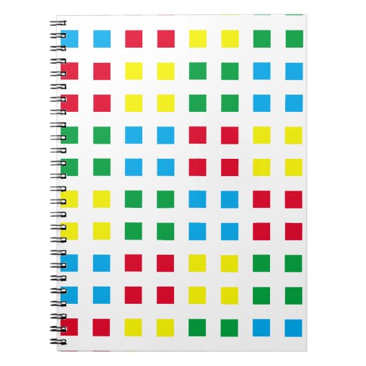 Geometrie - farbiges Muster Notizblock (Vorderseite)