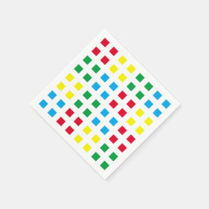 Geometrie - farbiges Muster Serviette