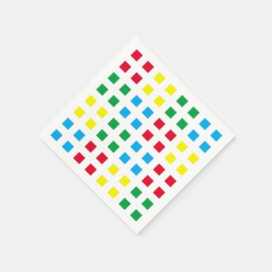 Geometrie - farbiges Muster Serviette (Ecke)