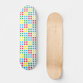 Geometrie - farbiges Muster Skateboard (Vorderseite)