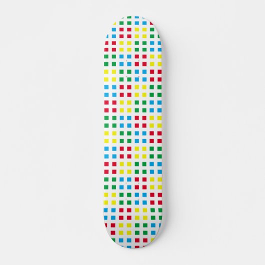 Geometrie - farbiges Muster Skateboard (Vorne)