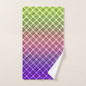 Geometrie, Farbverlauf, Ombre Badhandtuch Set (Handtuch)