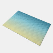 Geometrie, Farbverlauf, Ombre, farbig Fußmatte (Schrägansicht)