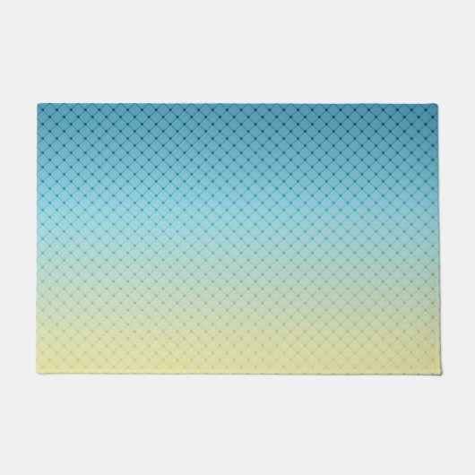 Geometrie, Farbverlauf, Ombre, farbig Fußmatte (Vorderseite)