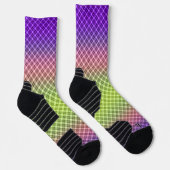 Geometrie, Farbverlauf, Ombre Socken (Rechts)
