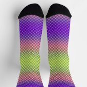 Geometrie, Farbverlauf, Ombre Socken (Oben)