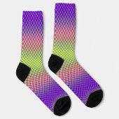 Geometrie, Farbverlauf, Ombre Socken (Rechts)