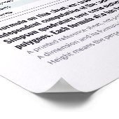 Geometrie-Formelposter Poster (Ecke)