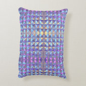 Geometrie für Gold, Blau und Lila Irideszierung 2 Dekokissen (Rückseite(Vertikal))