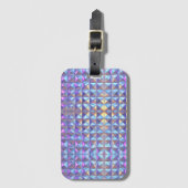 Geometrie für Gold, Blau und Lila Irideszierung 2 Gepäckanhänger (Vorderseite Vertikal)