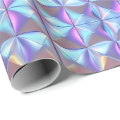 Geometrie für Gold, Blau und Lila Irideszierung 2 Geschenkpapier (Rolleneckpunkt)