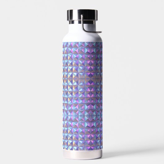 Geometrie für Gold, Blau und Lila Irideszierung 2 Trinkflasche (Links)