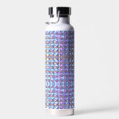 Geometrie für Gold, Blau und Lila Irideszierung 2 Trinkflasche (Rechts)
