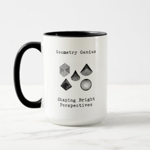 Geometrie-Genie formt helle Perspektiven Tasse