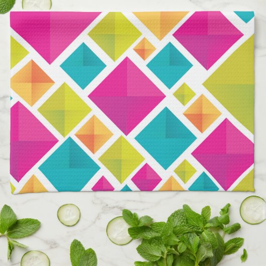 Geometrie-Geschirrtuch Handtuch (Gefaltet)