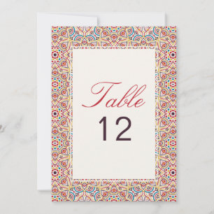 Geometrie Glitter Metall Luxus Hochzeit Tischnumme Einladung