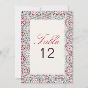 Geometrie Glitter Metall Luxus Hochzeit Tischnumme Einladung