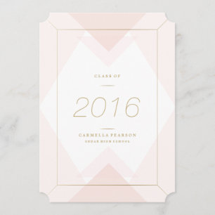 Geometrie im Abschluss mit Blush Einladung