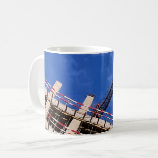 Geometrie in der Luft Kaffeetasse (Vorderseite Links)