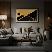 Geometrie in Erdfarben, Leinwand