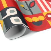 Geometrie in Farbe Geschenkpapier (Rolleneckpunkt)