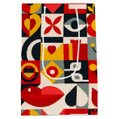 Geometrie in Farbe Mittlere Geschenktüte (Rückseite)
