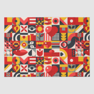 Geometrie in Farbe Seidenpapier