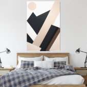 Geometrie in Harmonie Leinwanddruck (Insitu (Schlafzimmer))