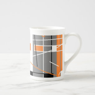 Geometrie-Inspiration Funky-Tasse Porzellantasse