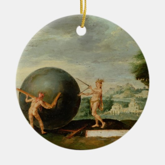 Geometrie Keramikornament (Vorne)