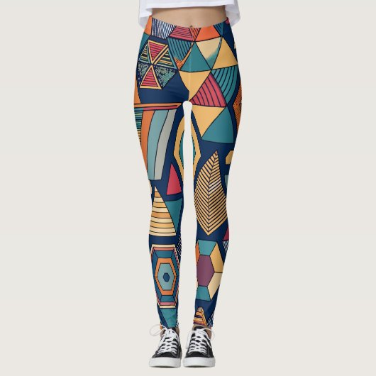 Geometrie Leggings (Vorderseite)