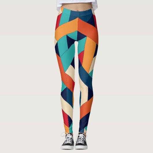 Geometrie Leggings (Vorderseite)