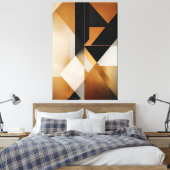 Geometrie Leinwanddruck (Insitu (Schlafzimmer))