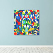 Geometrie Leinwanddruck (Insitu (Holzboden))