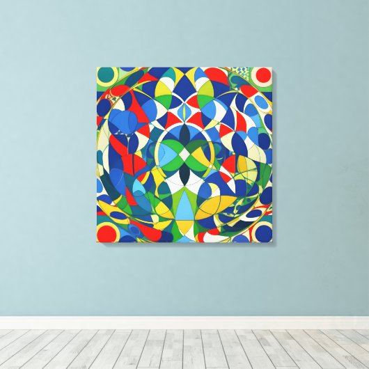 Geometrie Leinwanddruck (Insitu (Holzboden))