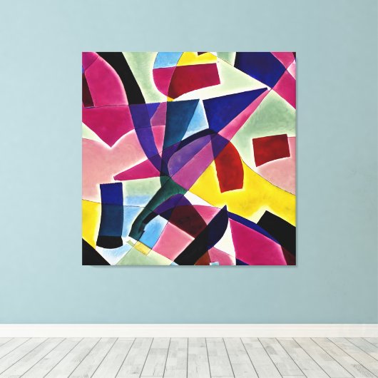 Geometrie Leinwanddruck (Insitu (Holzboden))