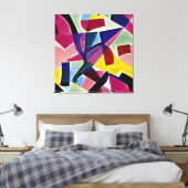 Geometrie Leinwanddruck (Insitu (Schlafzimmer))