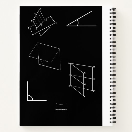 GEOMETRIE LINIEN NOTEBOOK NOTIZBLOCK (Rückseite)