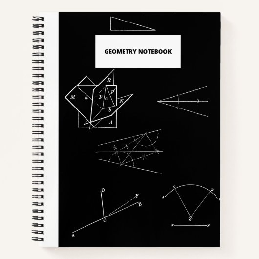 GEOMETRIE LINIEN NOTEBOOK NOTIZBLOCK (Vorderseite)