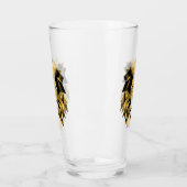 Geometrie Löwenkopf braun Glas (Links)