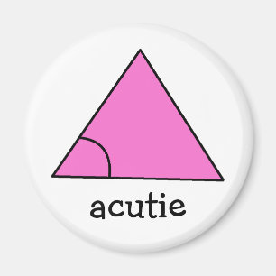 Geometrie-Mathe-Lehrer-Geschenk-Dreieck akutes Magnet