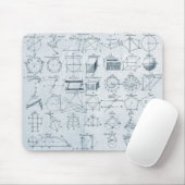Geometrie-Mauspad Mousepad (Mit Mouse)
