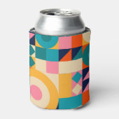 Geometrie-Minimalistisch: Vintages Illustrationspa Dosenkühler (Kanne Vorderseite)