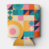 Geometrie-Minimalistisch: Vintages Illustrationspa Dosenkühler (Rückseite)