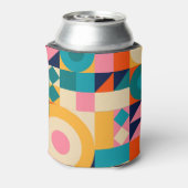 Geometrie-Minimalistisch: Vintages Illustrationspa Dosenkühler (Kanne Rückseite)