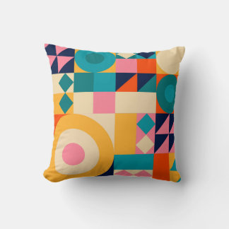 Geometrie-Minimalistisch: Vintages Illustrationspa Kissen