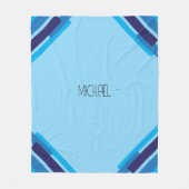 Geometrie mit monogramm Fleece Blanket (Vorderseite)
